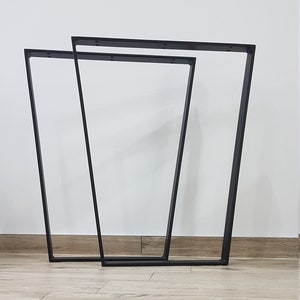 Metal industrial table legs for kitchen dining room