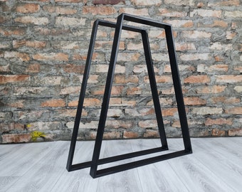 Tischbeine Tischgestell Table Legs Tischkufen Metall Industrial Pied de table Schwarz Loft Metalltisch Beine zum Tisch Industrietisch