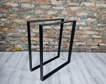 Tischbeine Tischgestell Table Legs Tischkufen Metall Industrial Pied de table Schwarz Loft Metalltisch Beine zum Tisch Industrietisch