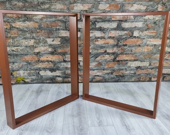 Metallbeine für einen Tisch aus Edelstahl loft industrial tischbeine tischgestell table legs