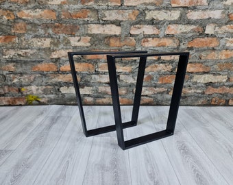 Table Legs Bankbeine Metall Bench Bankkufen tischbeine Tischgestell Couchtischkufen Table Tisch Stal Metall Schwarz industrial Bank Sitzbank