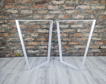 Tischbeine Tischgestell Table Legs Tischkufen Metall Industrial Pied de table Weiß Loft Metalltisch Beine zum Tisch Industrietisch