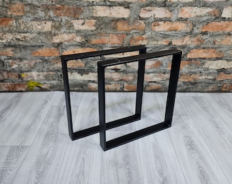 Table Legs Bankbeine Metall Bench Bankkufen tischbeine Tischgestell Couchtischkufen Table Tisch Stal Metall Schwarz industrial Bank Sitzbank