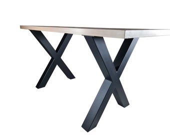 Tischbeine Tischgestell Table Legs Tischkufen Metall Industrial Pied de table Schwarz Loft Metalltisch Beine zum Tisch Industrietisch