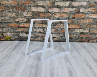 Gambe del tavolo Bankbeine Metall Bench Bankkufen tischbeine Tischgestell Couchtischkufen Table Tisch Stal Metall Weiss industrial Bank Sitzbank