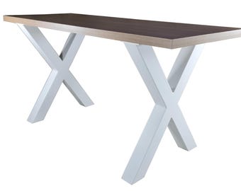 Tischbeine Tischgestell Table Legs Tischkufen Metall Industrial Pied de table Schwarz Loft Metalltisch Beine zum Tisch Industrietisch