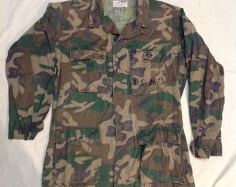 Mens 100/% ORIGINALE Militare Esercito Svedese Giacca BDU vintage surplus