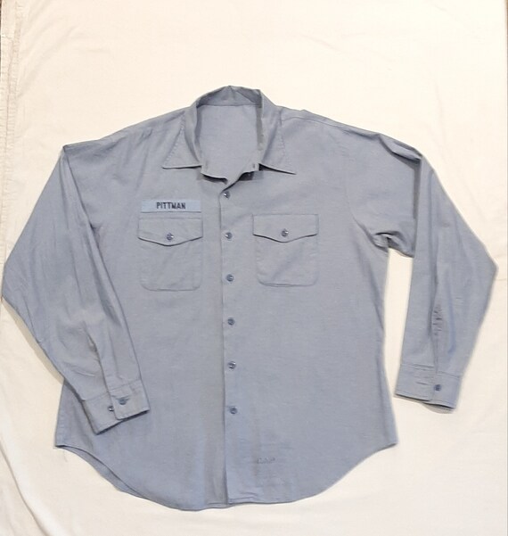 Vintage USN chambray shirt XL