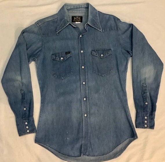 Vintage denim shirt maverick blue bell