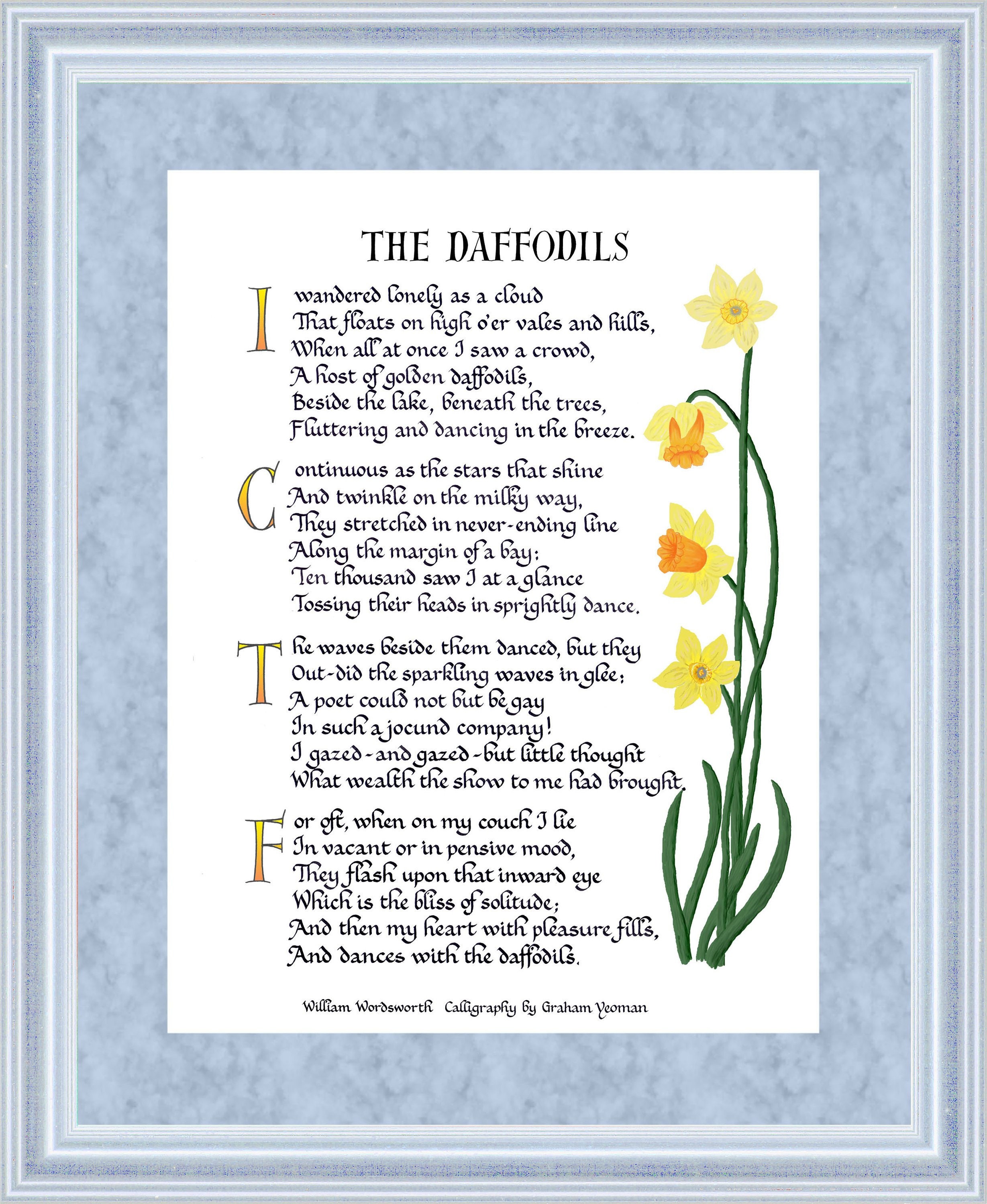 make a pictorial presentation of the poem the daffodils