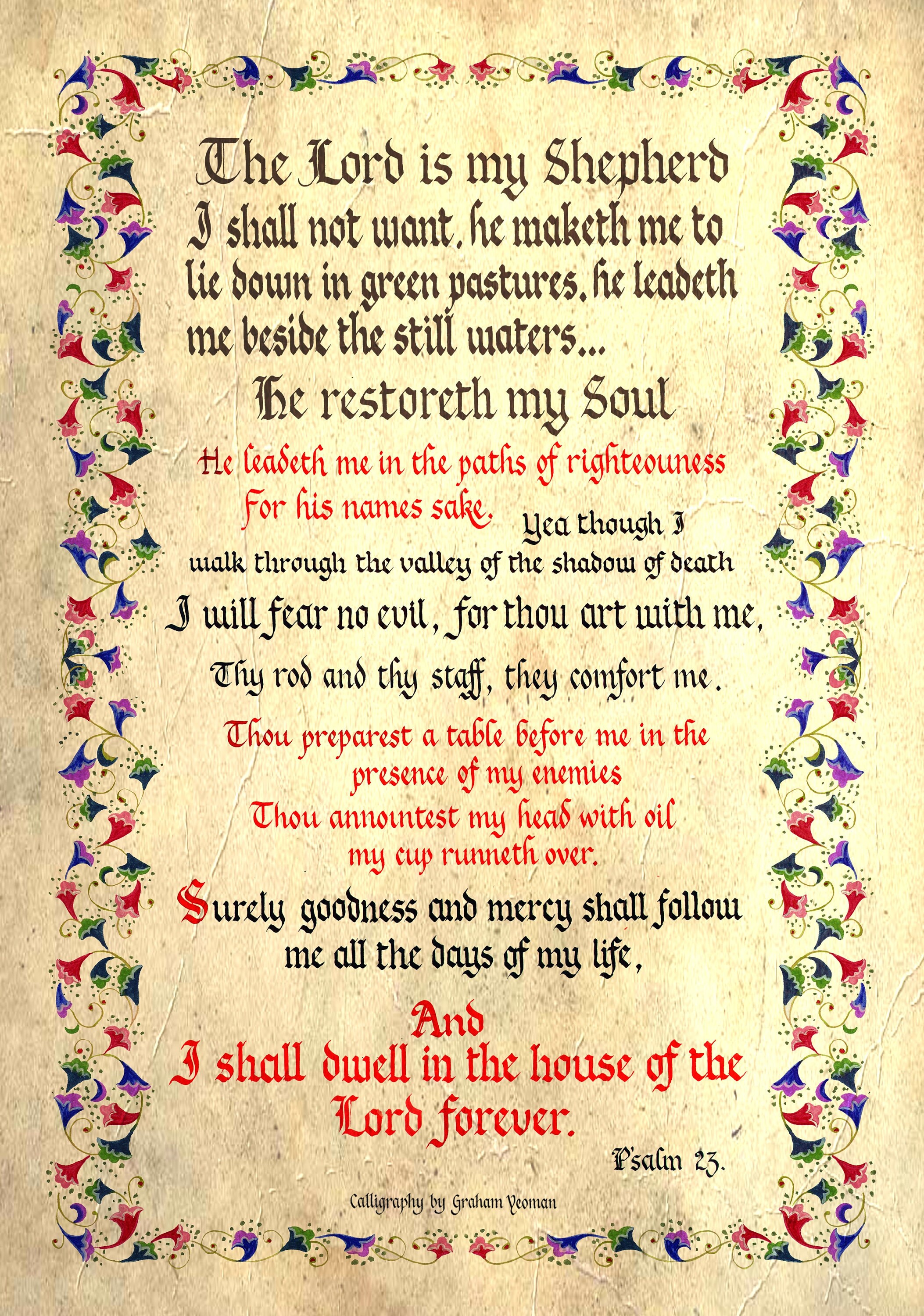 The Lord Is My Shepherd Prayer Bible Verse Book Review AspenAarran