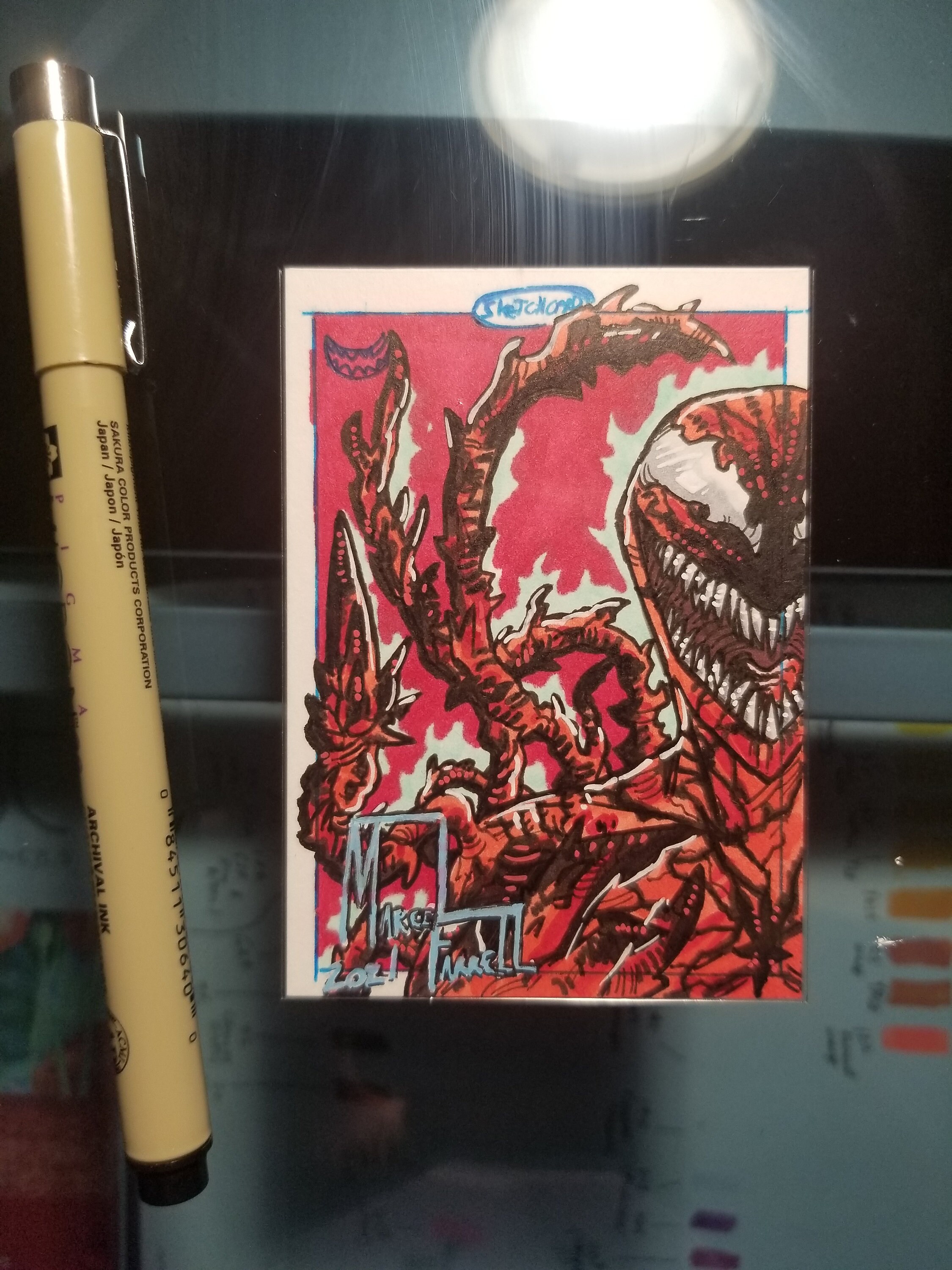 Carnage Original Sketchcard - Etsy