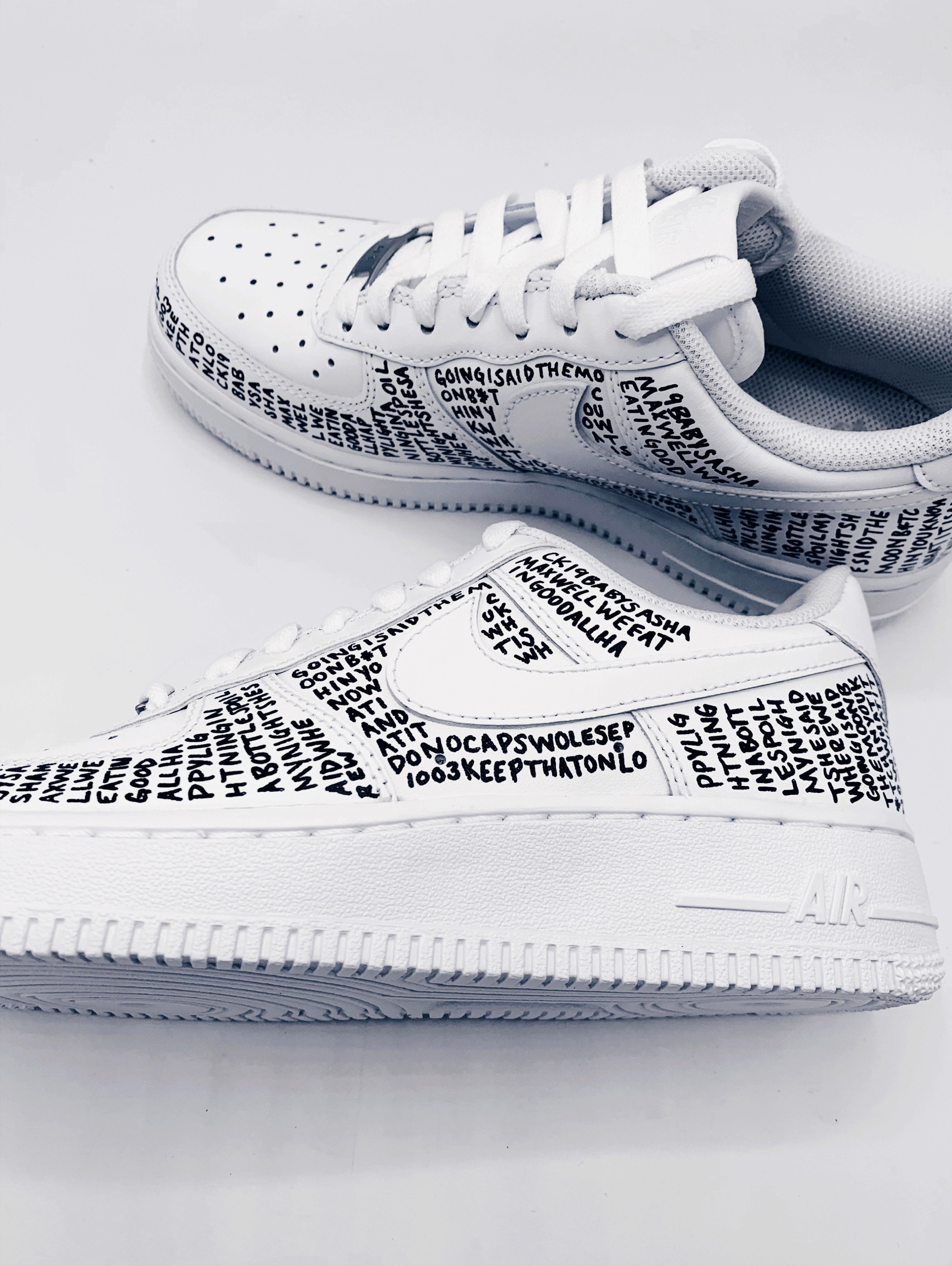 af1 with writing