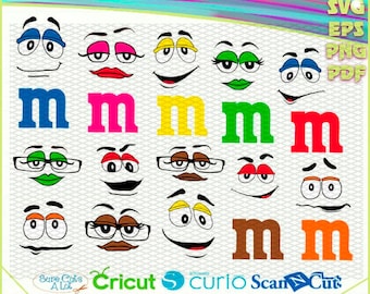 M Colored Candy M Faceschocolatecandy Faces for 