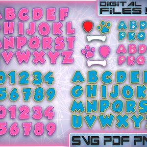 Pink Alphabet\ Blue Alphabet\LAYERED SVG Designs\Clipart\svg\png\pdf\Cut Files\Vector file\Digital download files\Cricut