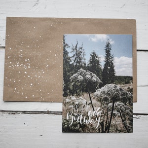 Carte postale « Passez un joyeux anniversaire Nature »