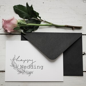 Carta di nozze "matrimonio felice"