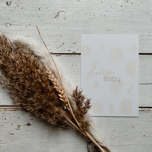 Carte postale pour la naissance "hello baby"