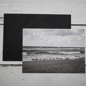 Postal "Feliz Aniversário Praia"