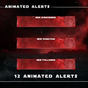 The Lost Sword Animated Alerts/Star Wars Theme/Animated Twitch Alerts/Complete Alerts Package/for Twitch/YouTube/Facebook/OBS/Streamlabs