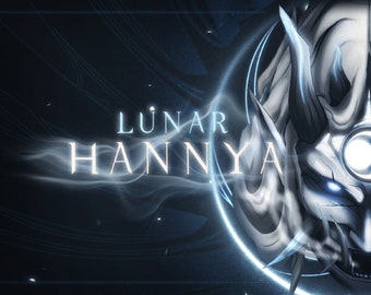 Lunar Hannya Animated Stream Overlay: Dark Japanese Theme (Digital Download)