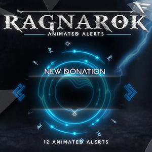 Ragnarok Animated Alerts/Vikings Theme/Animated Twitch Alerts/Complete Alerts Package/Made for Twitch/YouTube/Facebook/OBS/Streamlabs