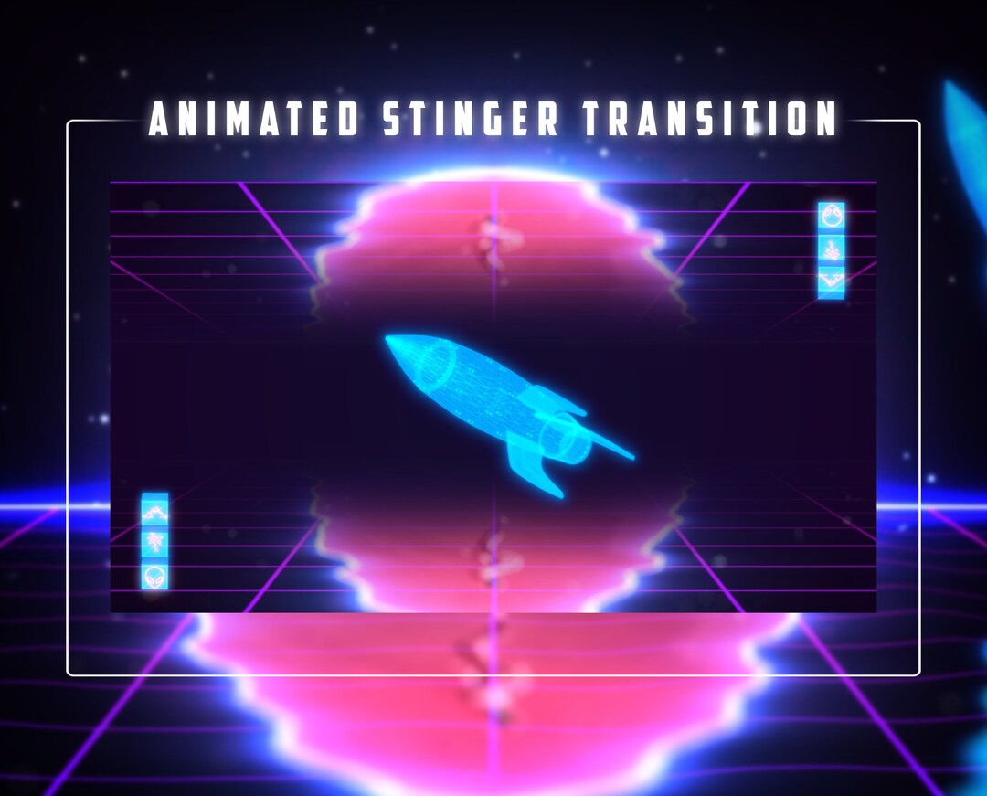 Astro Animated Stinger Transition/space - Etsy UK