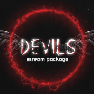 Devils Animated Stream Package/Dark Aesthetic/Devils/Aesthetic Dark Transition/Dark Red Mystic/Dark Souls Theme/Twitch Set/Panels/Face Cam