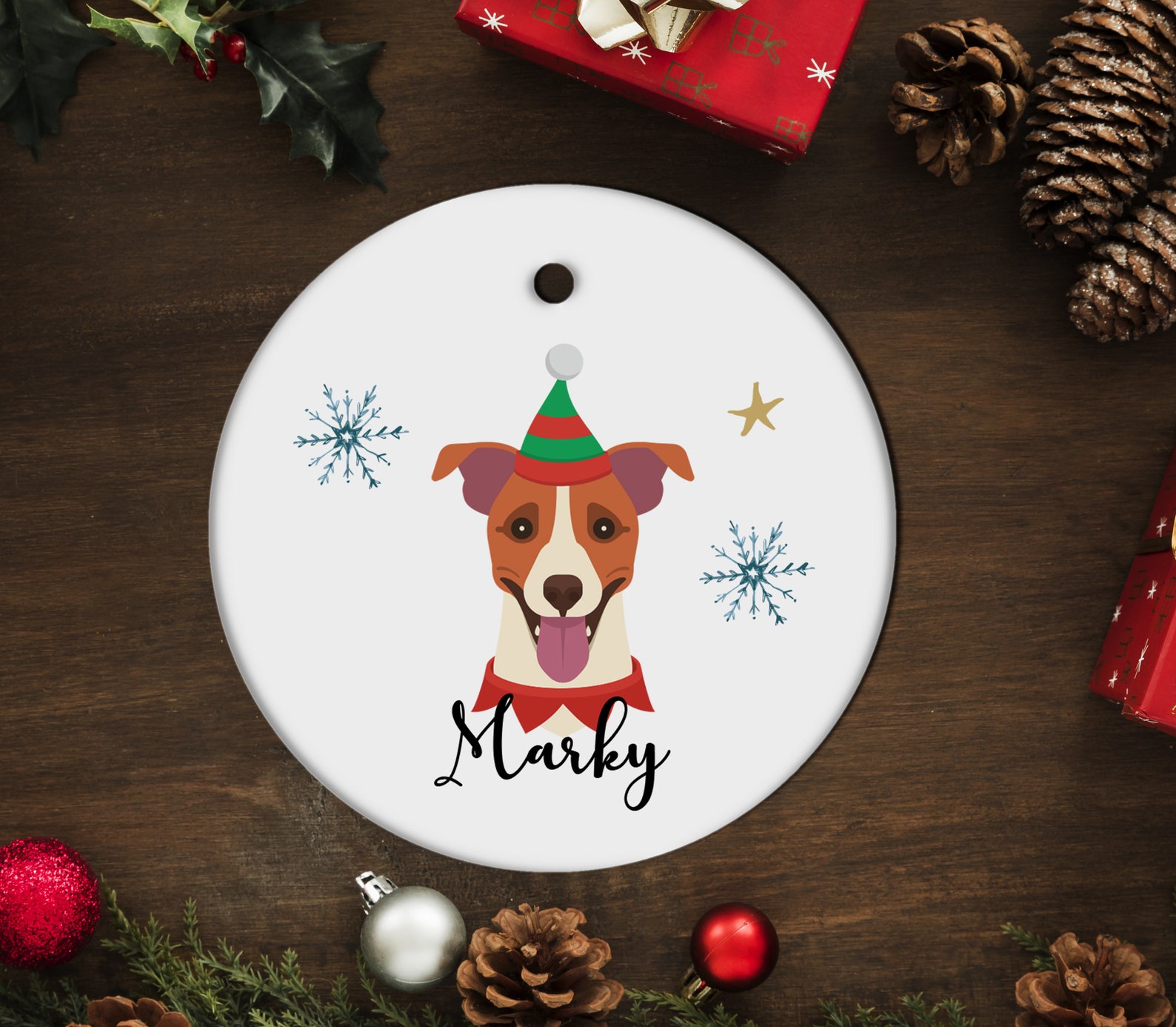 Personalized Jack Russel Ornament Dog Ornament Custom Jack Etsy