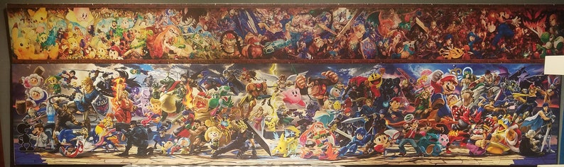 Super Smash Bros Ultimate Classic Mode mural Canvas | Etsy