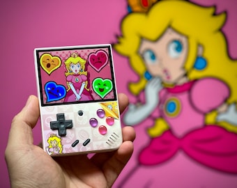 Princess Peach Mod for Miyoo Mini Plus (Device not included) (plz read the description)