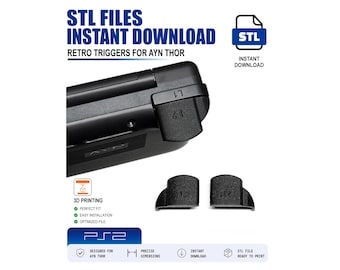 AYN Thor L2 & R2 Triggers – Retro PS2 Style – 3D Print STL Files