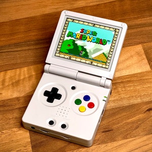 Anbernic RG35XX SP SNES Mod Buttons and Sticker Beige/grey (device Not