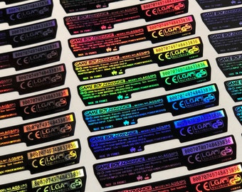 Pre Order shipped on October 7. Gameboy Advance Holographic Back stickers