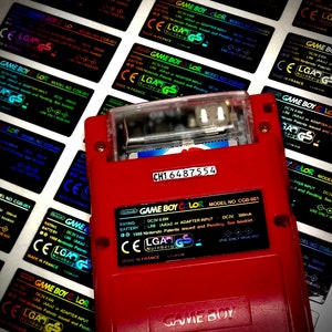 Gameboy Color Holographic Back stickers image 3