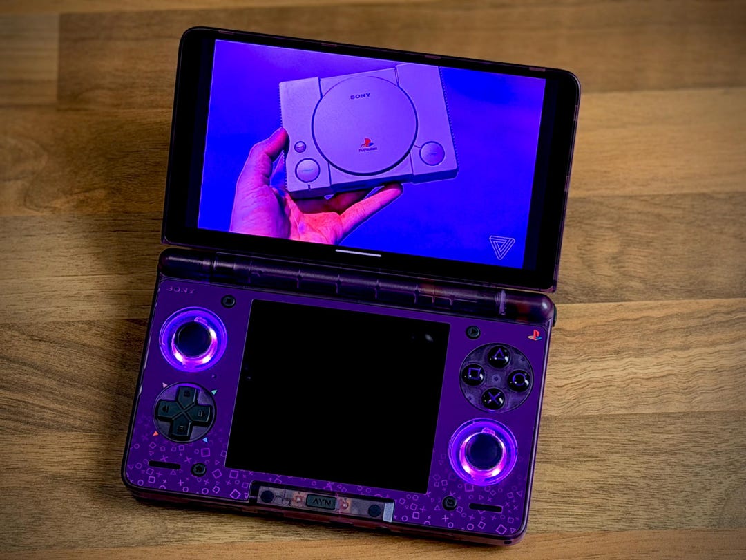 Ayn Thor Skin Playstation Purple Panel Matte Soft Touch Vinyl