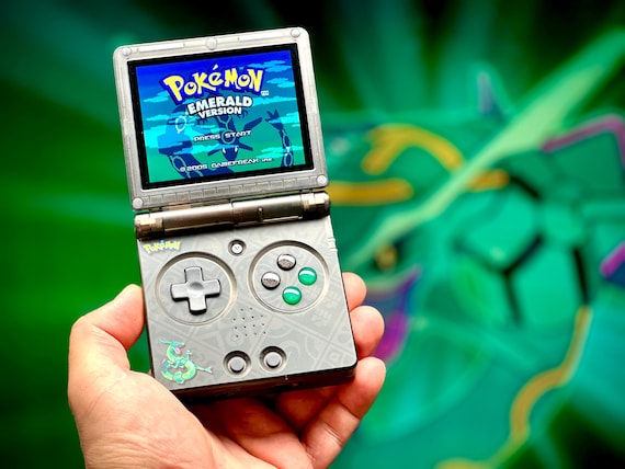 Anbernic RG35XX SP ポケモン レックウザ Mod ボタン、ステッカー、紙