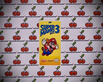 Super Mario Bros 3 Sticker for Retroflag NESPI4CASE Cartridge satin finish (cartridge not included)