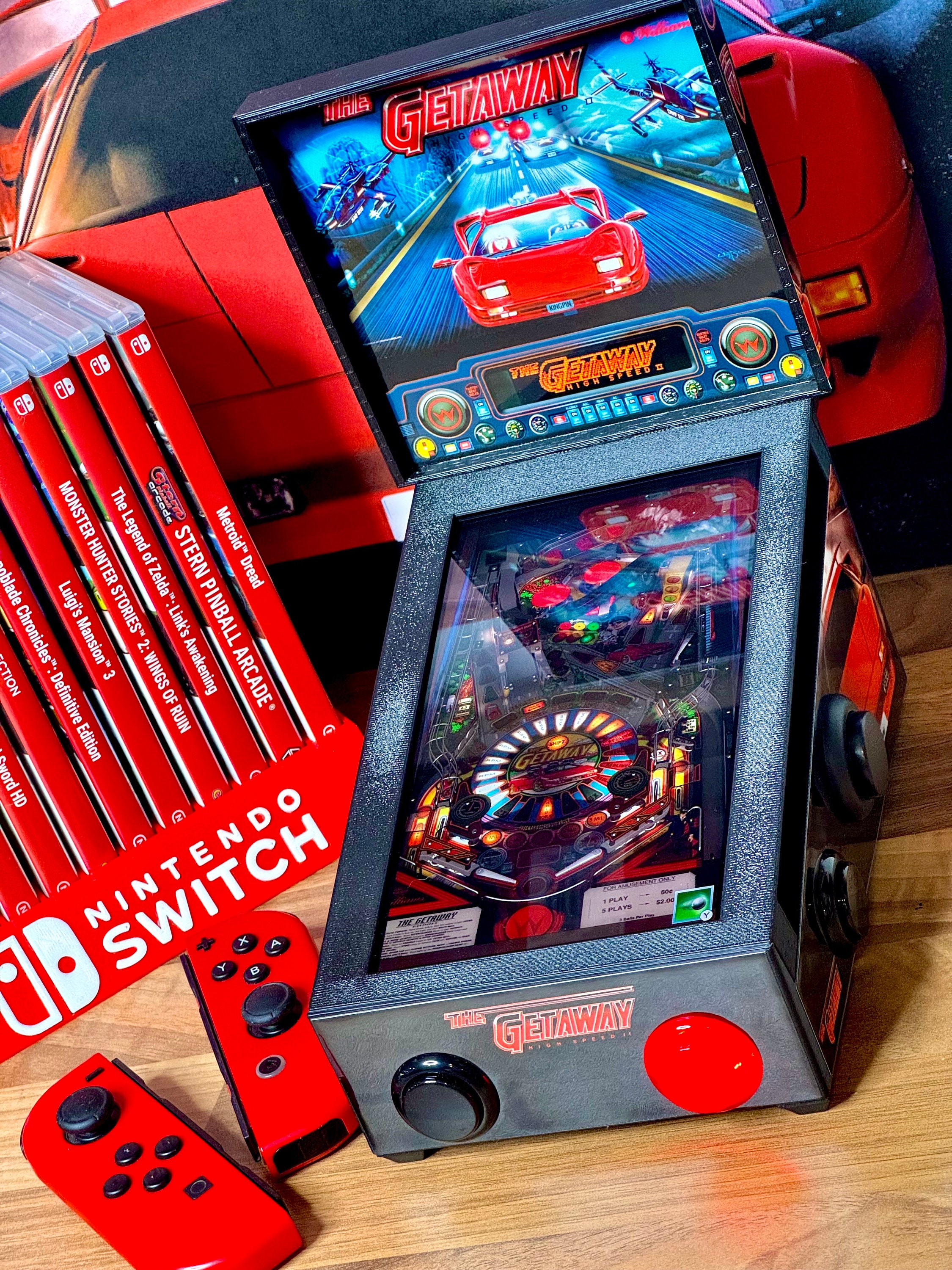 NEW Pinswitch NUDGE the Pinball Accessory Pincab for Nintendo