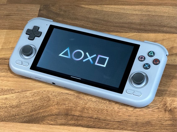 Retroid Pocket 4 PSX ダークグレーボタンカラーサイン (Flip2