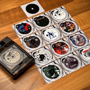 Set completo di mini-CD falsi Miyoo (!Dispositivo non incluso!)