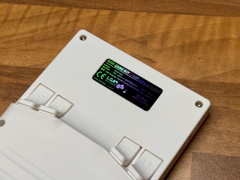 RG40XXV Gameboy Color Holographic Back Sticker - Etsy