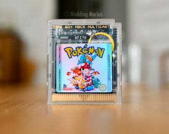 Sticker Holographic Pokémon GameBoy Linker Cartridge EZflash Everdrive or MBC5 Multi Cart (only sticker, Cartridge not included)