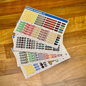 Gaming planner Stickers full set