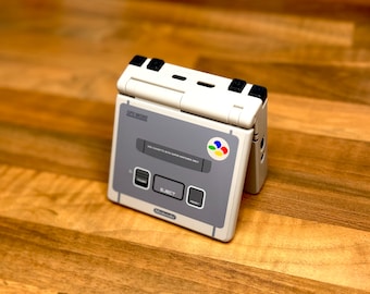 Anbernic RG35XX SP SNES Mod buttons and Sticker beige/grey (device not included)