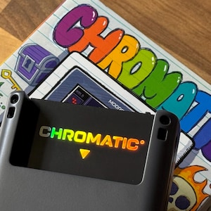 ModRetro Chromatic Cartridge Sticker to protect the backplate