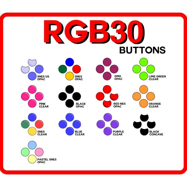 RGB30 Powkiddy 4 Buttons (choose the correct option)(Device not included)(plz read the description)