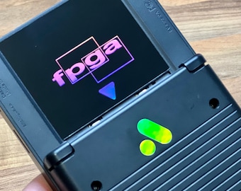 Analogue pocket Holo Back cartridge area protection Sticker (device not included)