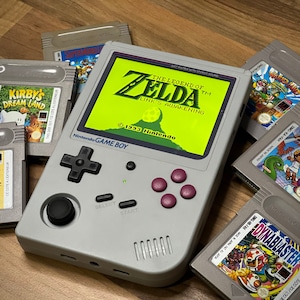 RG351V DMG GameBoy Rahmen-Bildschirmaufkleber und Tasten (!!Gerät nicht enthalten/keine Hülle)