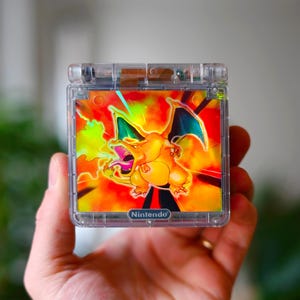 Inserto per scheda superiore e adesivo posteriore per Gameboy Advance SP (dispositivo non incluso)